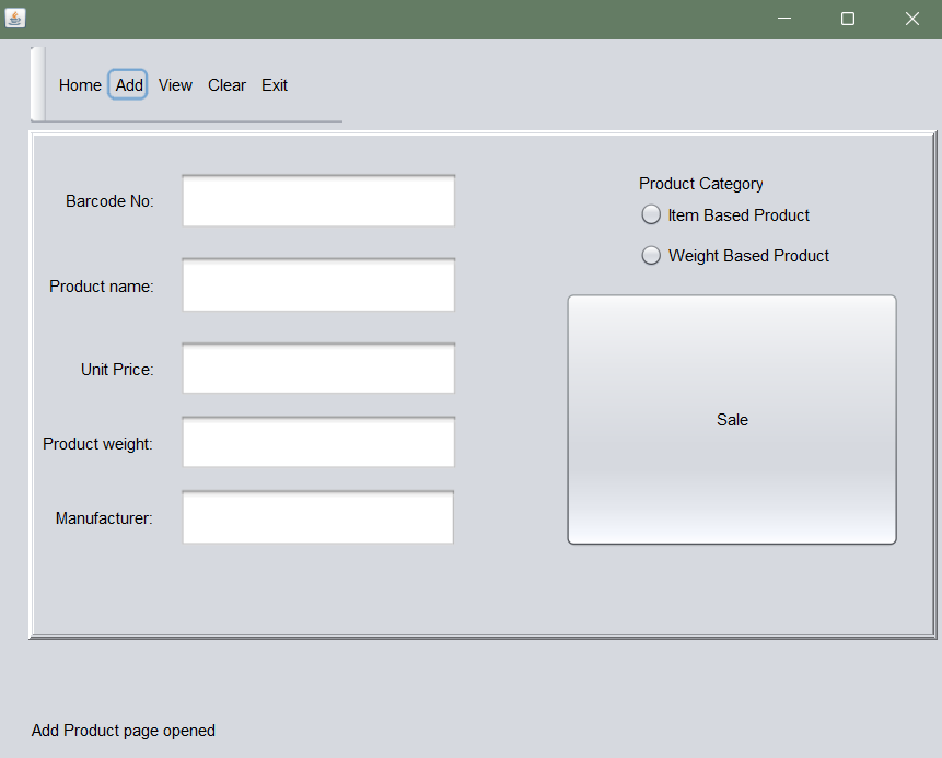 Product Sales Screenshot 2