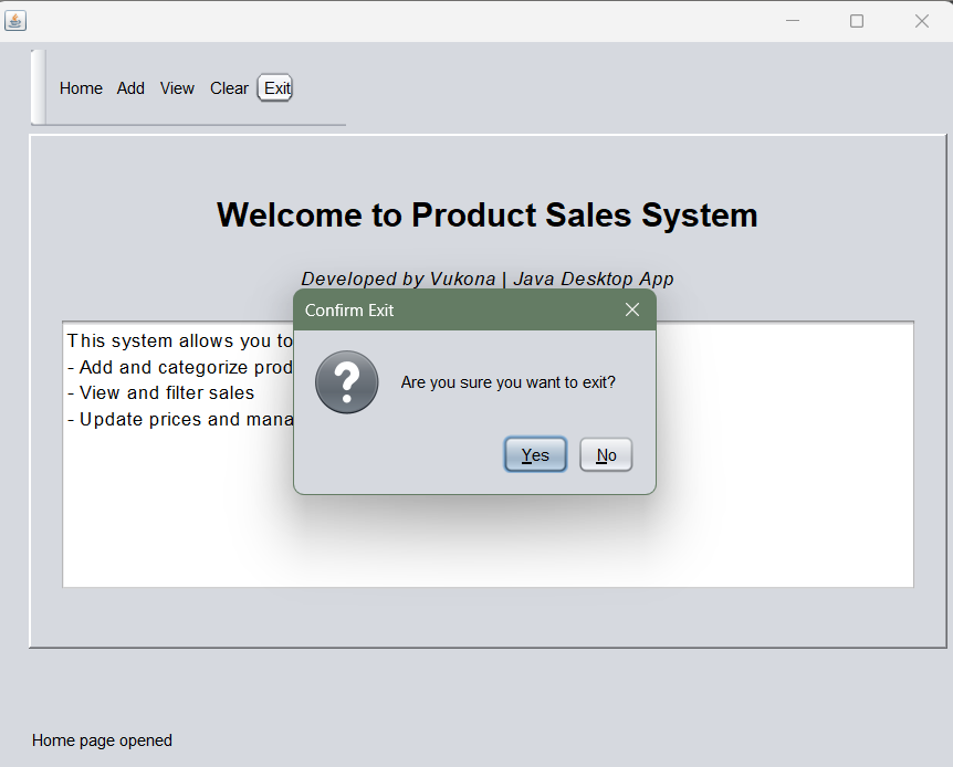 Product Sales Screenshot 4